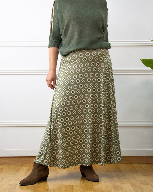 FALDA BRISA VERDE KAKI